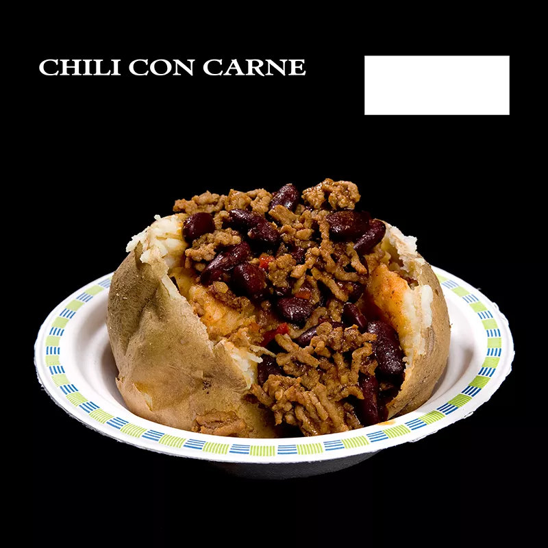 gebackene Kartoffel mit Chili con Carne gebackene Kartoffel mit Chili con Carne