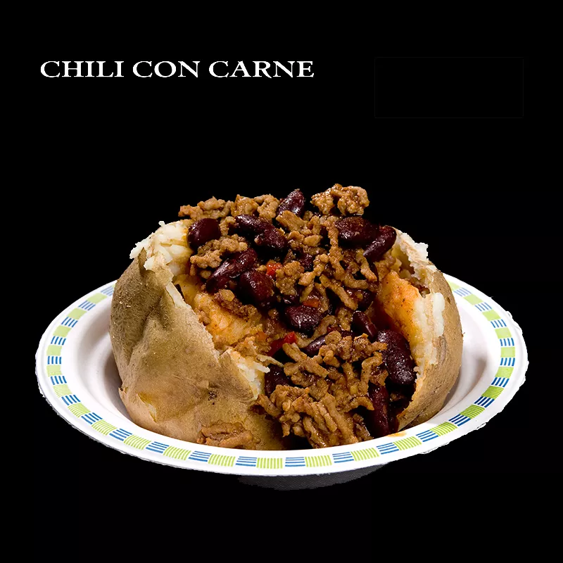 gebackene Kartoffel mit Chili con Carne gebackene Kartoffel mit Chili con Carne